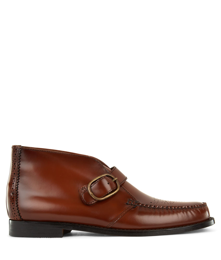 GH Bass Weejuns Langley Mid Brown Leather Boot Cable Co